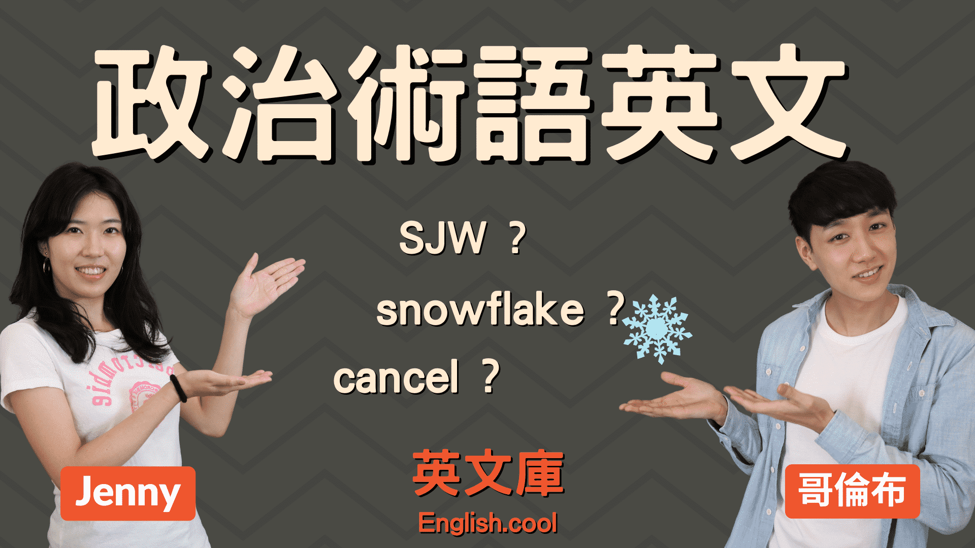 You are currently viewing 【政治術語英文】SJW, Snowflake等是什麼意思？